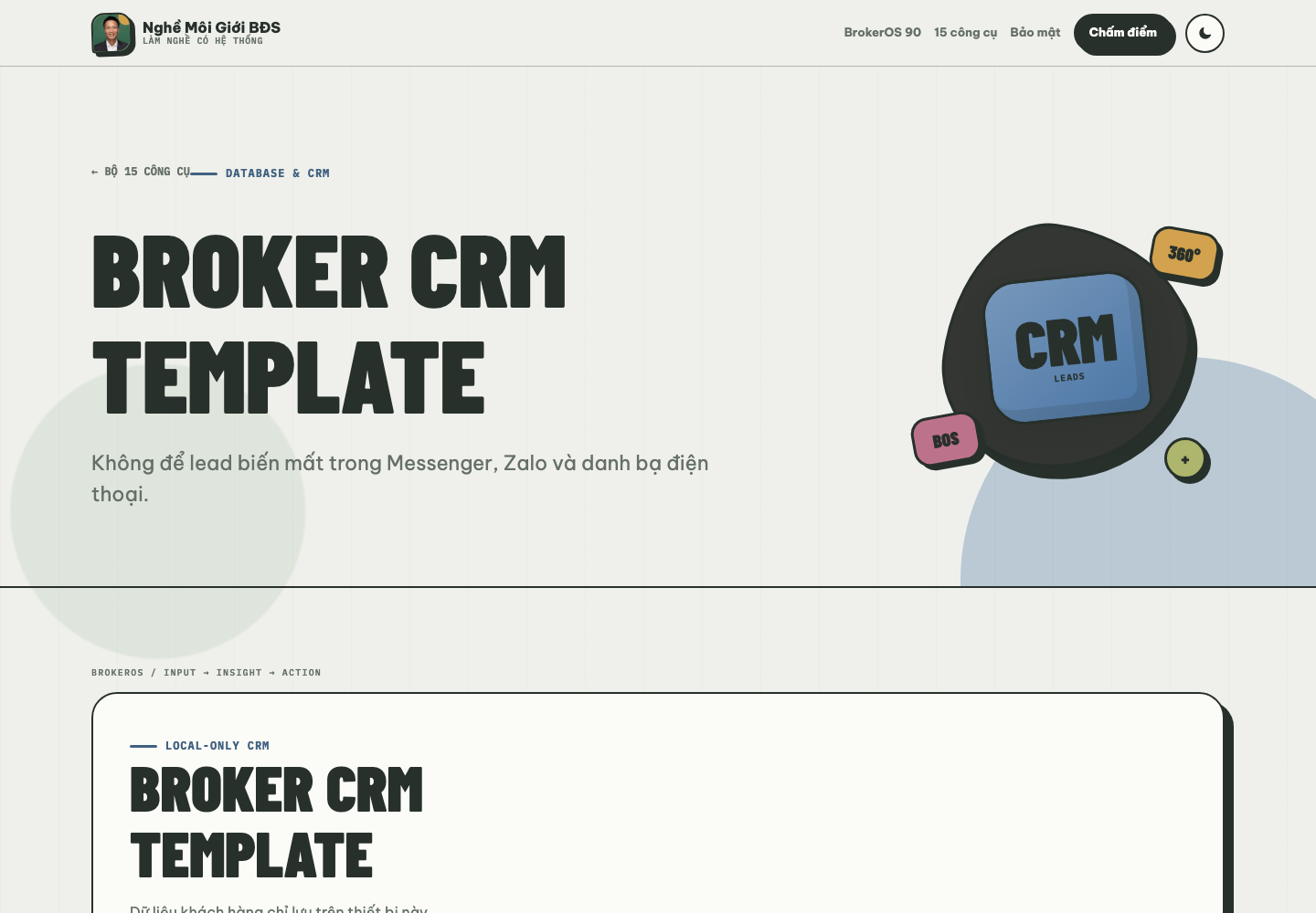Giao diện CRM Template